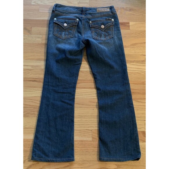 Seven7 Denim - SEVEN7 Jeans Bootcut Distressed Flap Pockets Low Rise Women's Size 28/6 NWOT